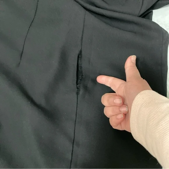 Talbots Black 100% Silk Layered Chiffon Cocktail Dress Elegant Sleeveless Sz 12 - Picture 14 of 14